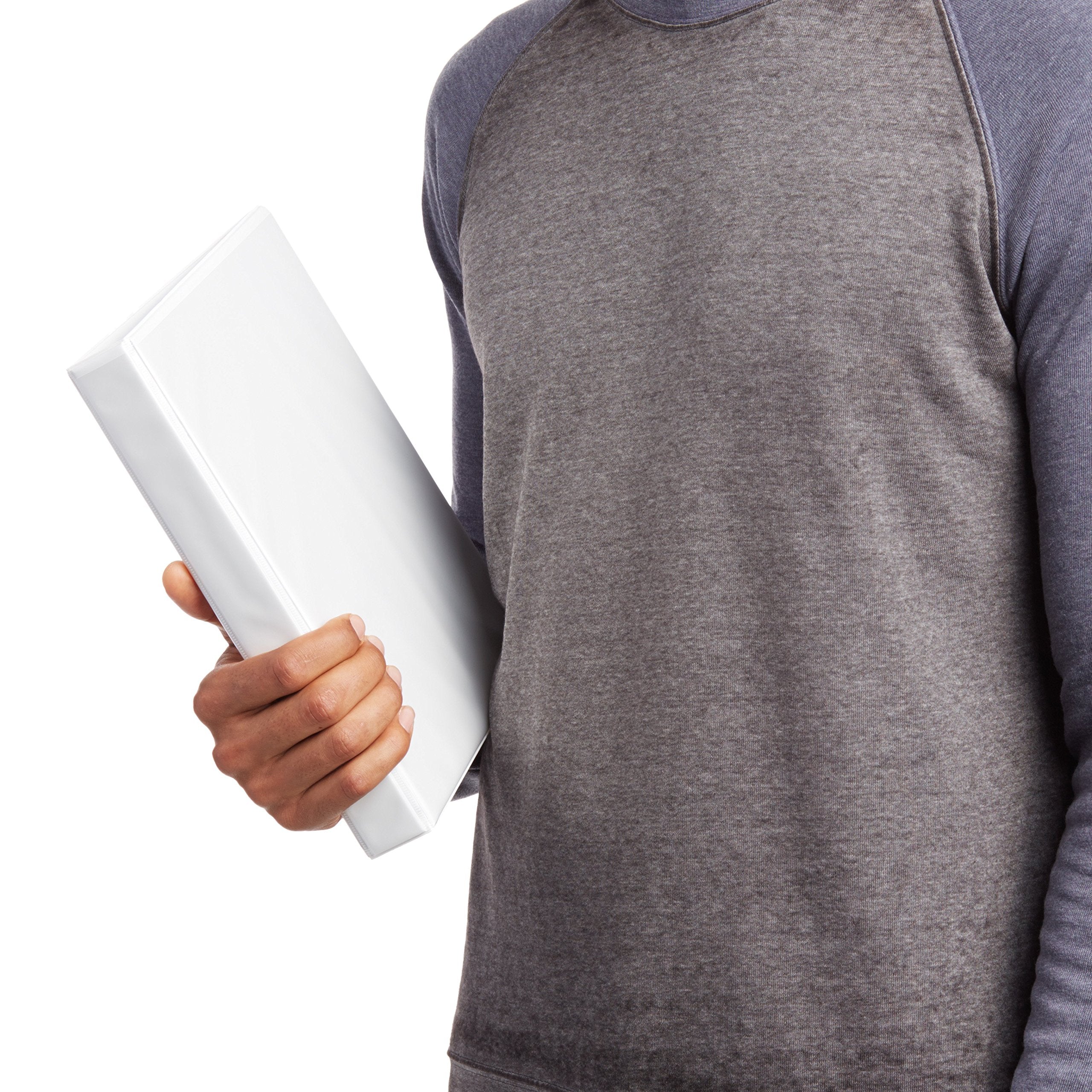 3-Ring Binder, 1-Inch - White, 4-Pack