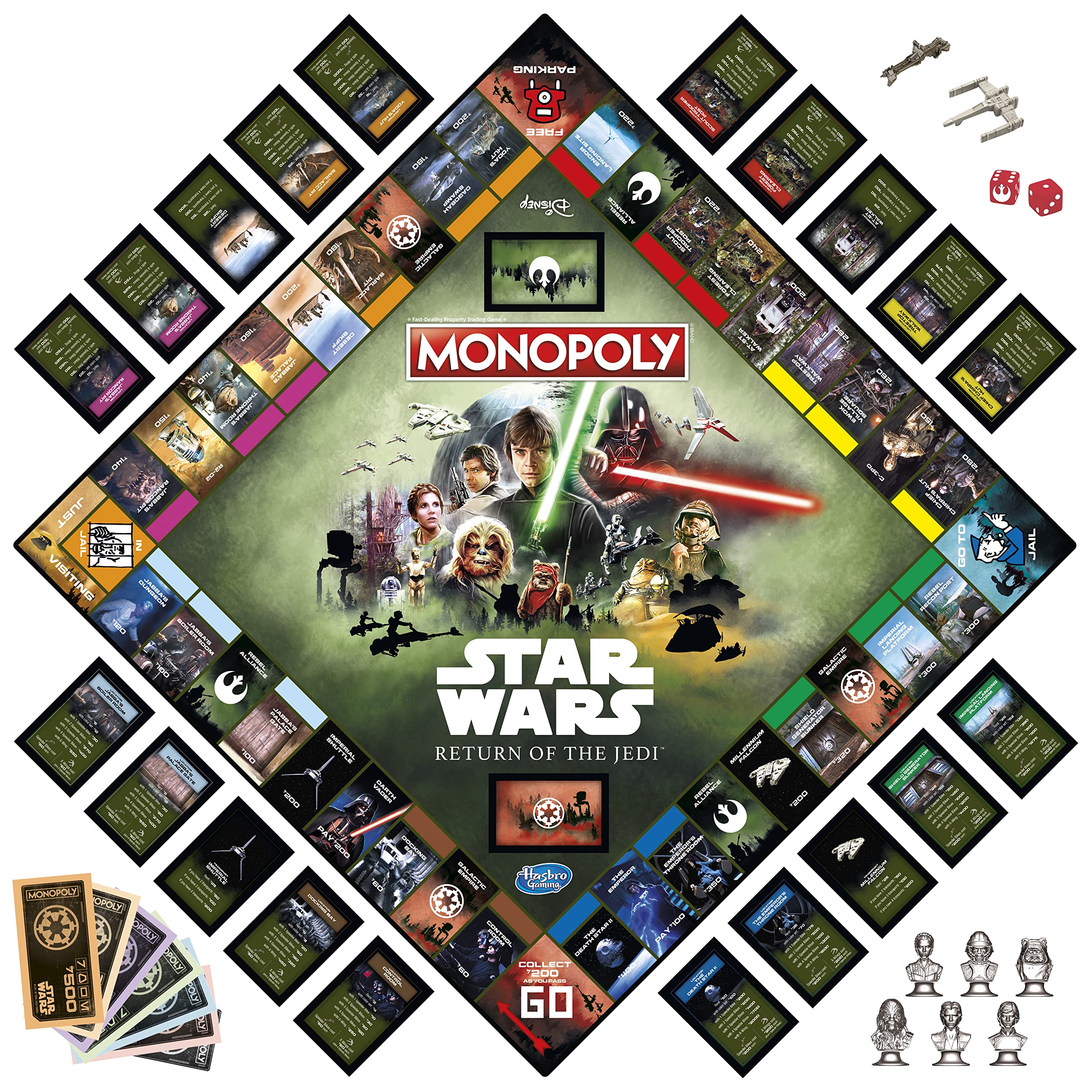 Monopoly: Star Wars Return of Jedi Board Game, 2-6 Players Ages 8+