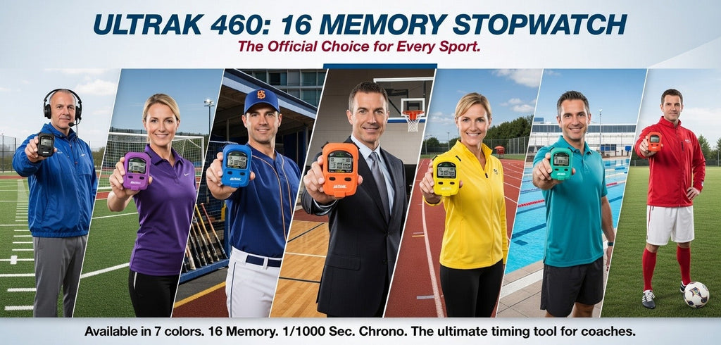 ULTRAK 460 Set - Rainbow set of six stopwatches