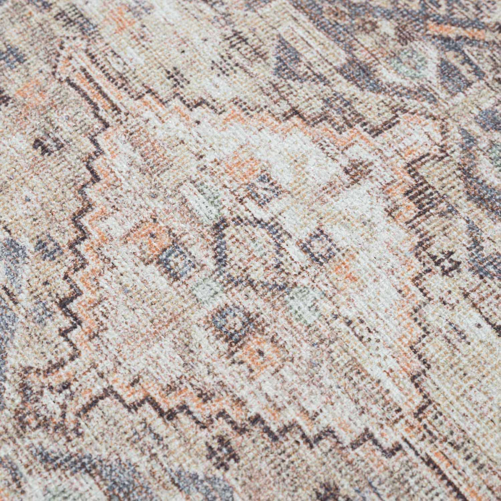 Barny Tan Washable Area Rug