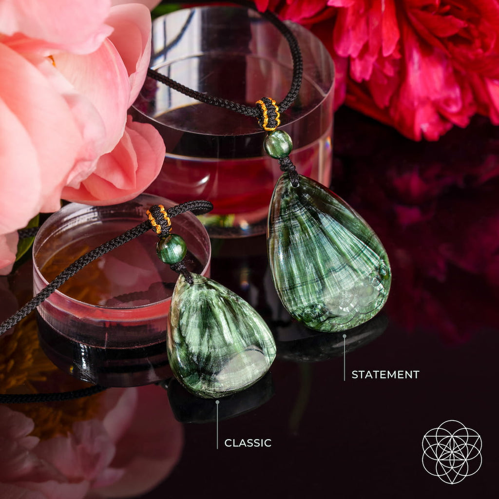 The Angel by My Side – Rare Seraphinite Pendant