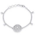 .5 Ct Bracelet with Interlocking Circles and CZ
