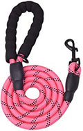6 FT Dog Leash for Large and Medium Dogs-Pink Set of 5