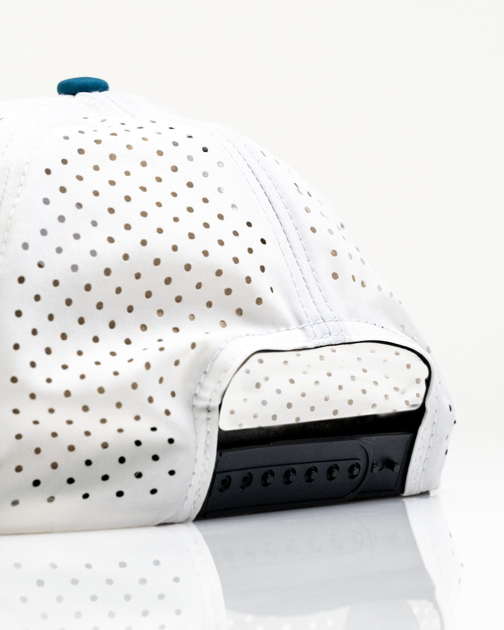 Fishing Lure White - Perforated Rope Hat