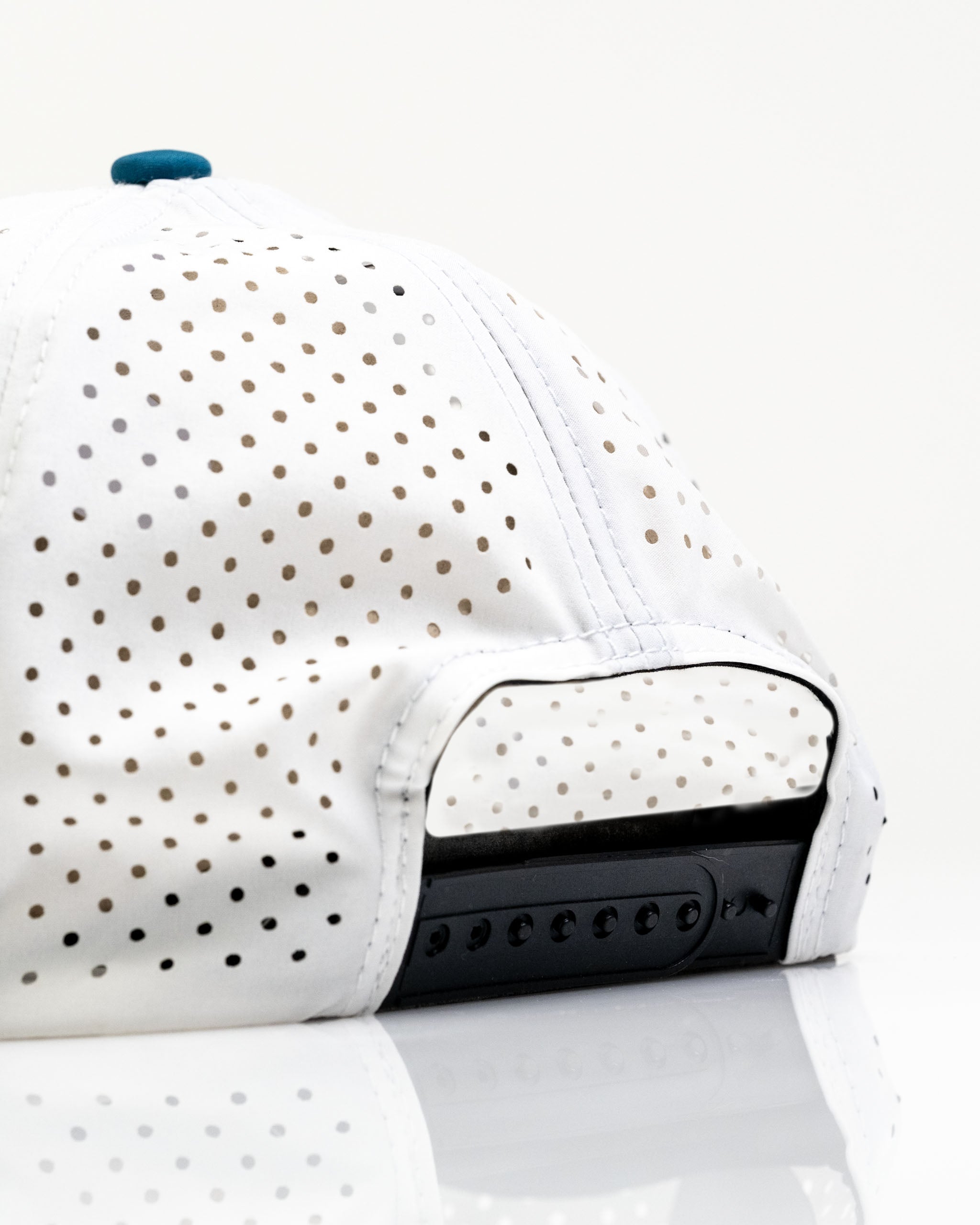 Fishing Lure White - Perforated Rope Hat