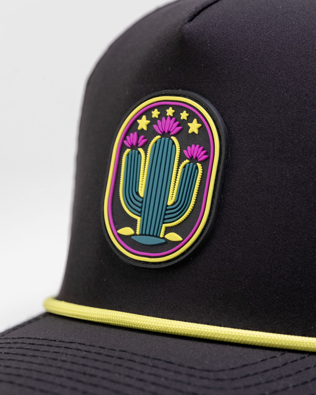 Cactus Black - Perforated Rope Hat