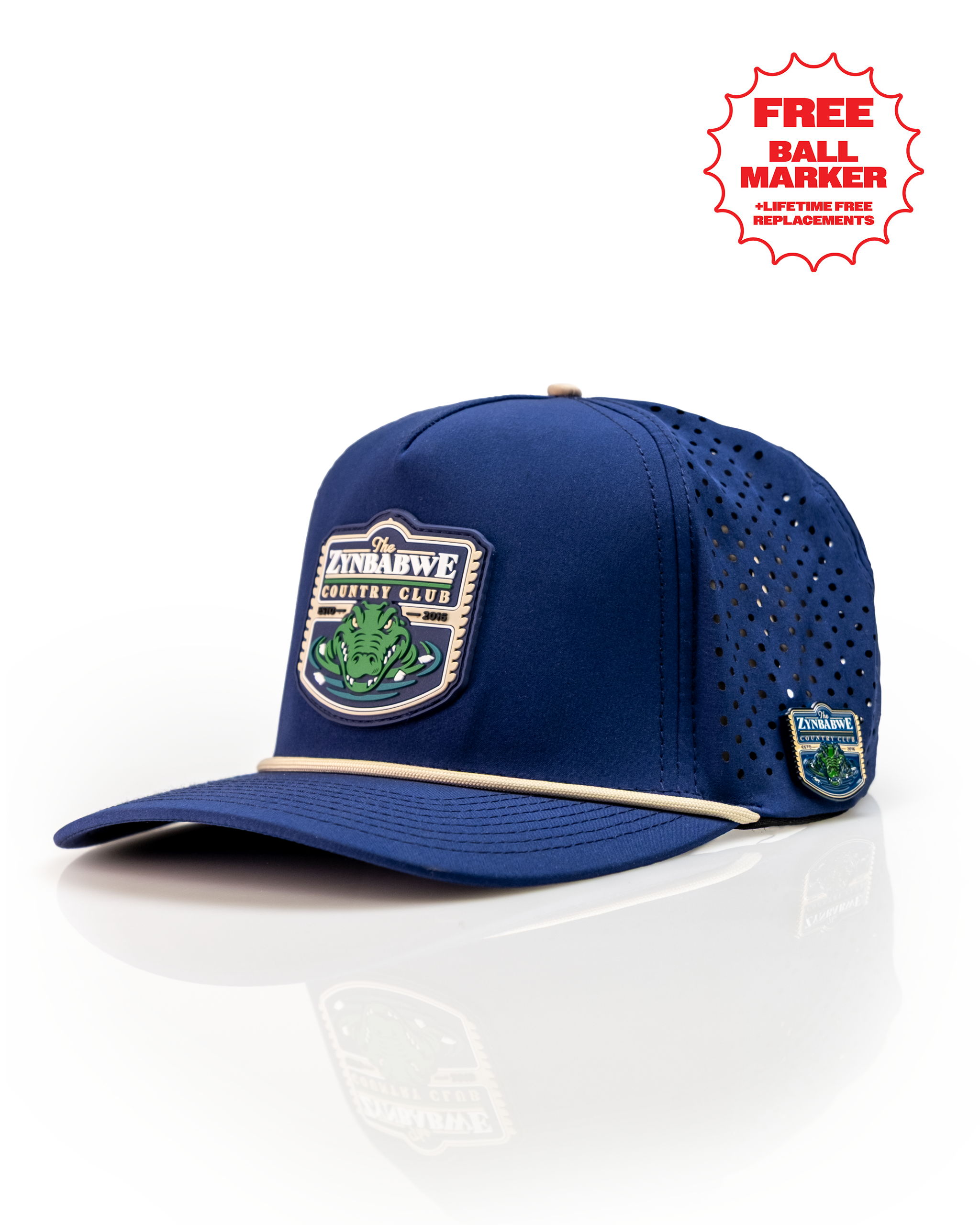 Zynbabwe Country Club Navy - Perforated Rope Hat