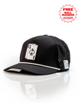 Ace/King Black - Perforated Rope Hat