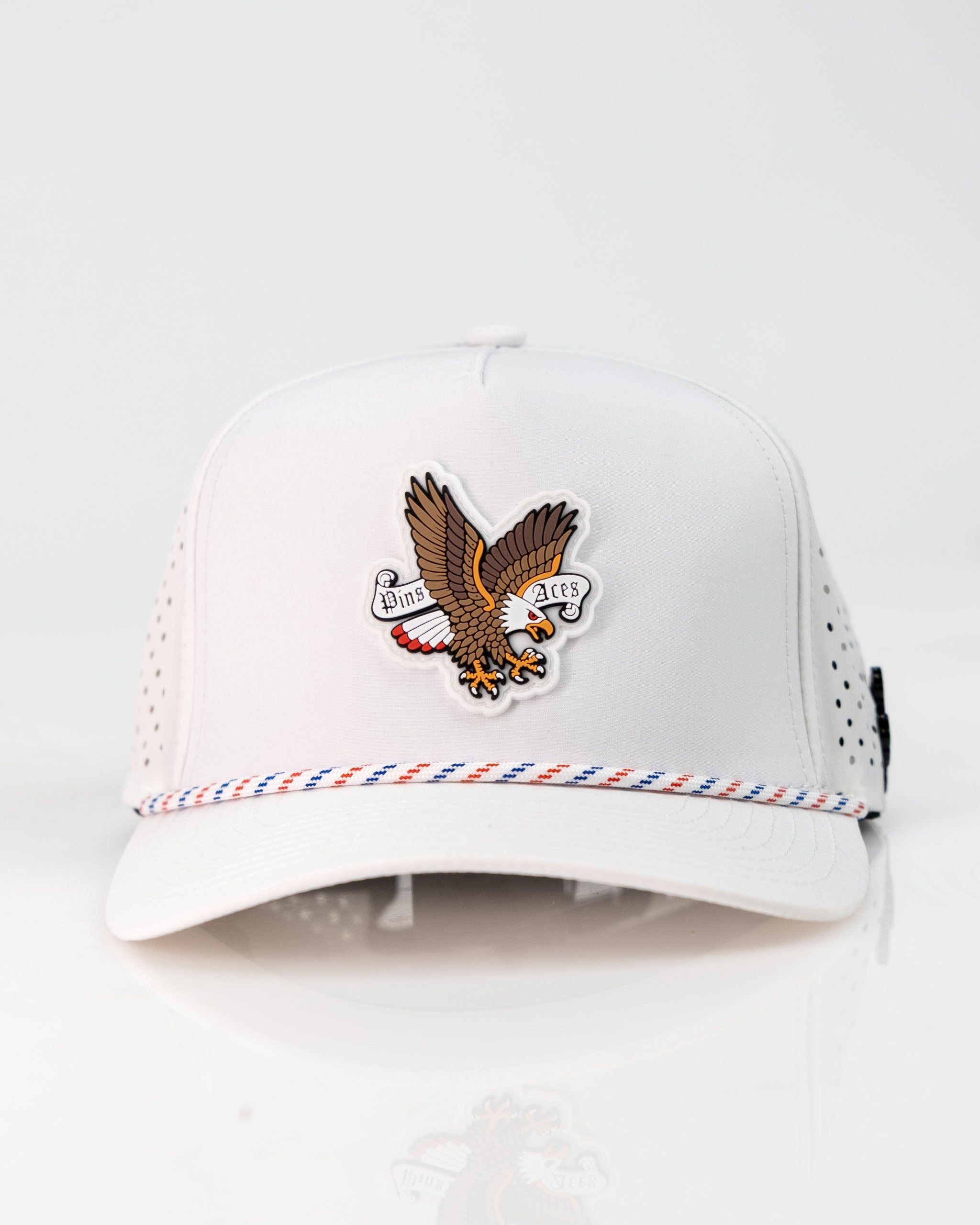 Freedom Eagle White - Perforated Rope Hat
