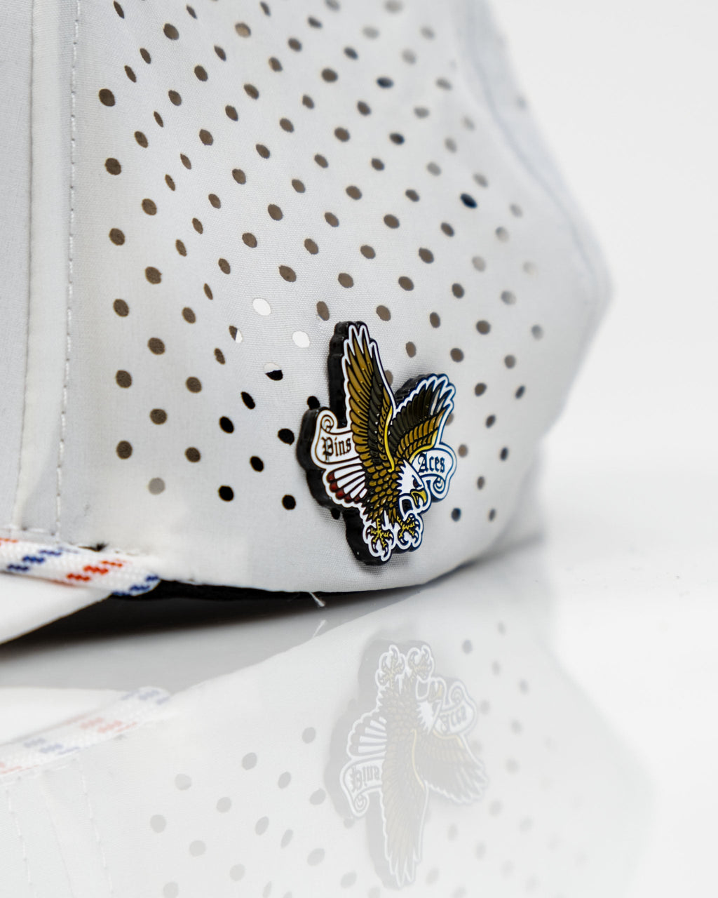 Freedom Eagle White - Perforated Rope Hat