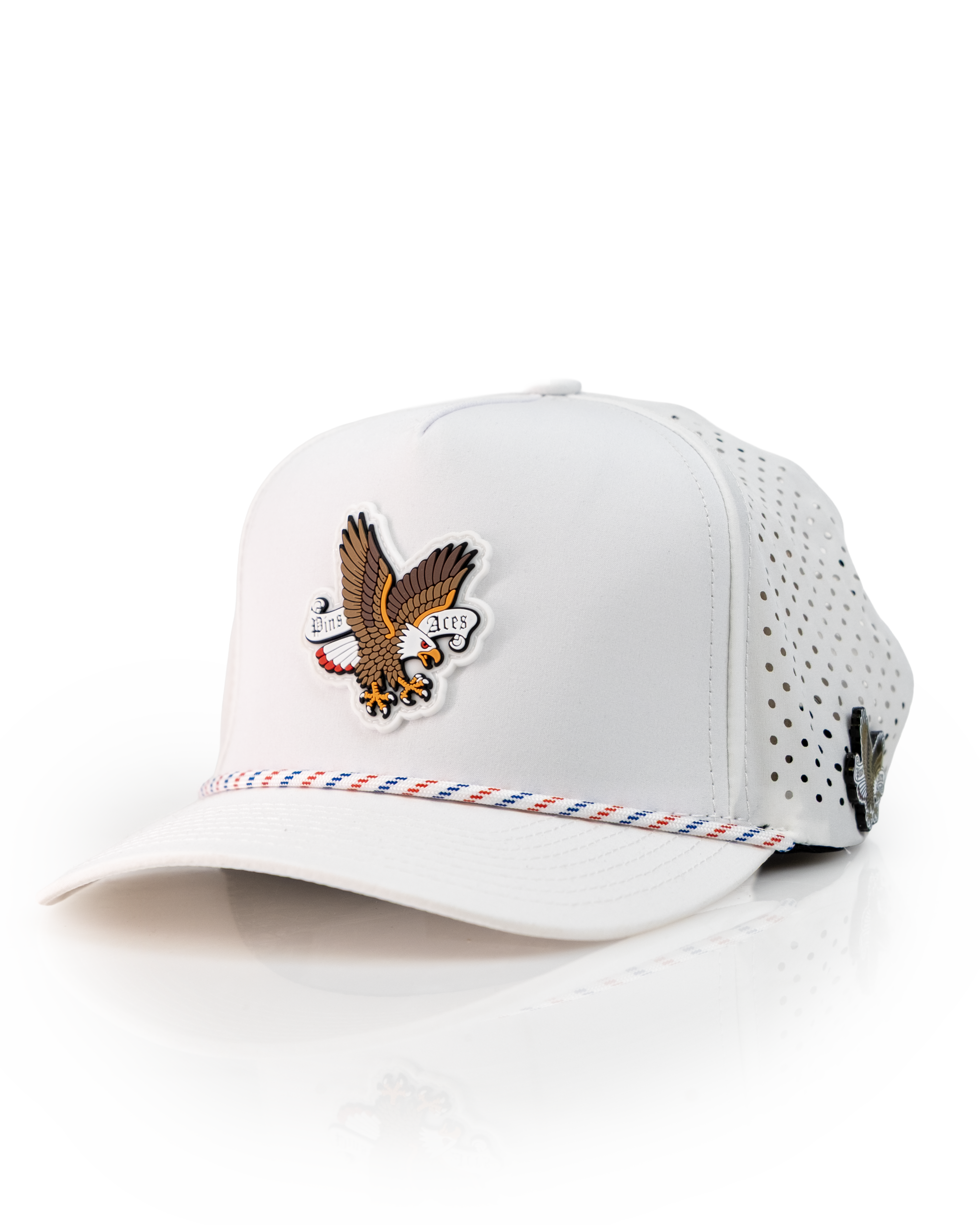 Freedom Eagle White - Perforated Rope Hat
