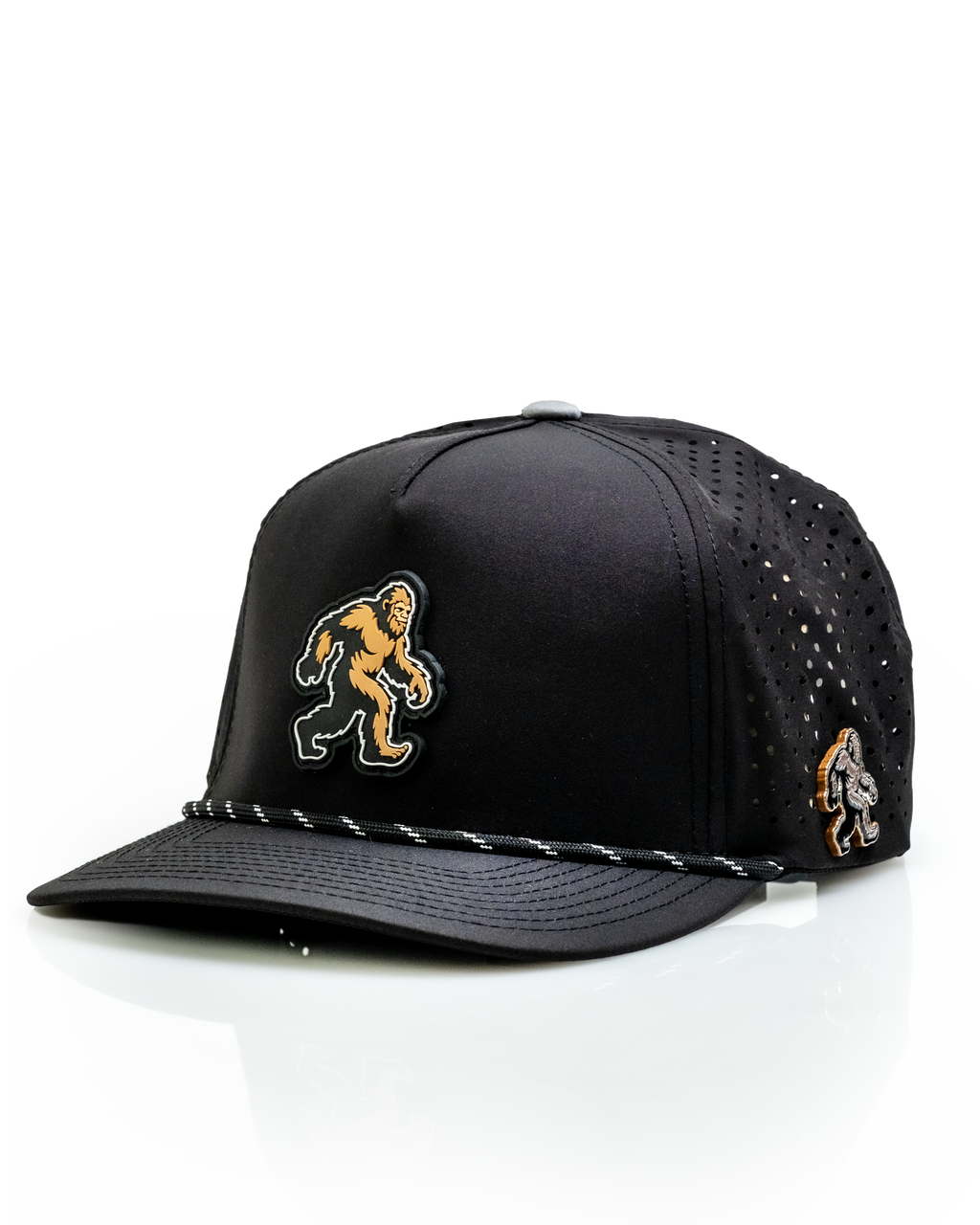 Sasquatch Black - Perforated Rope Hat