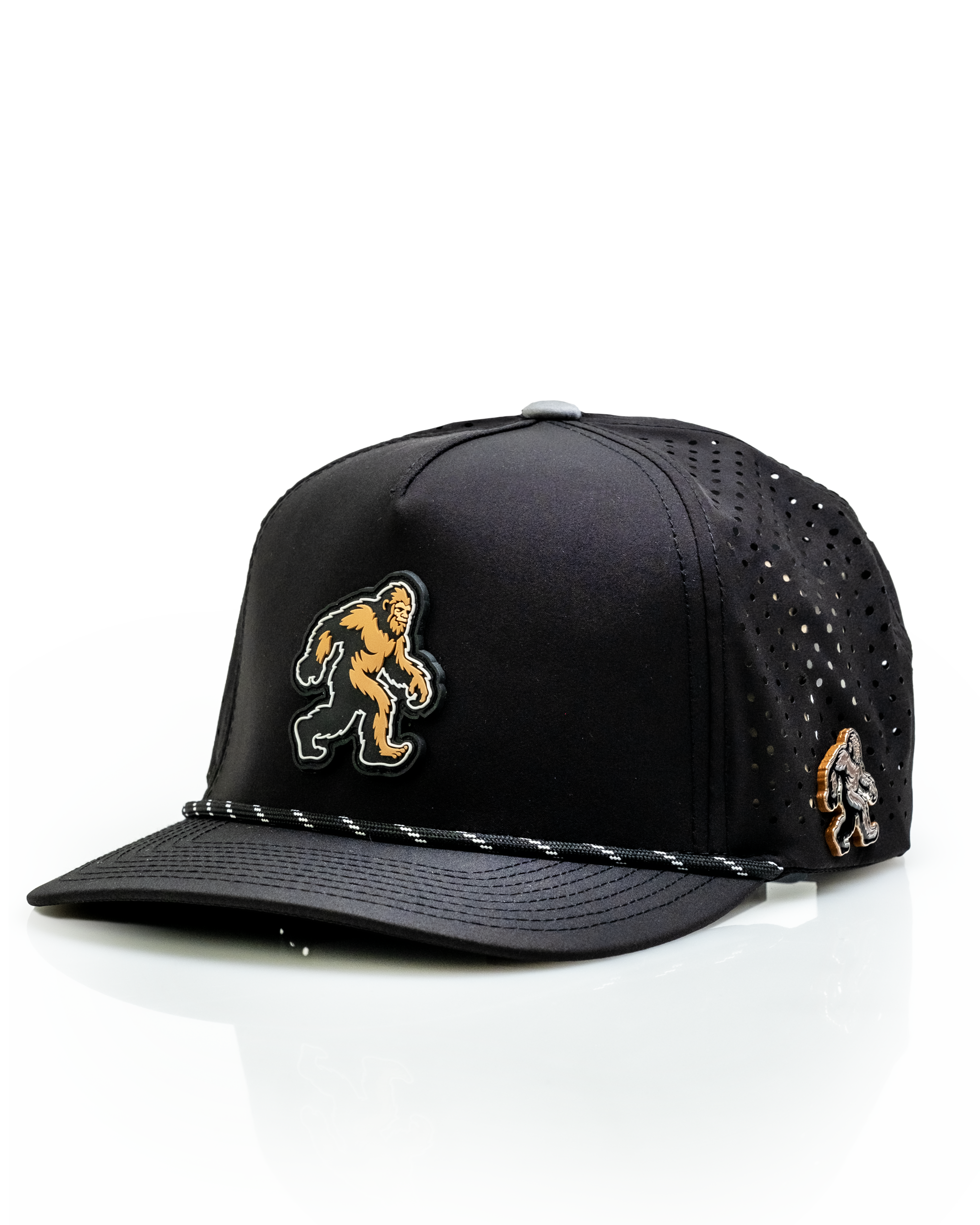 Sasquatch Black - Perforated Rope Hat