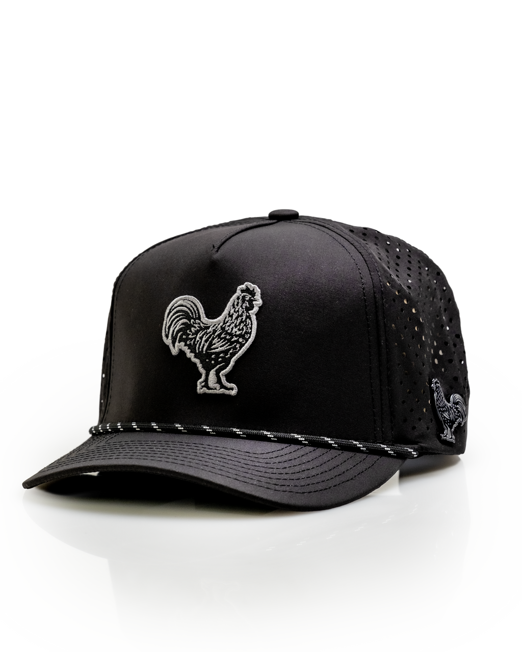 Black Cock Black - Perforated Rope Hat