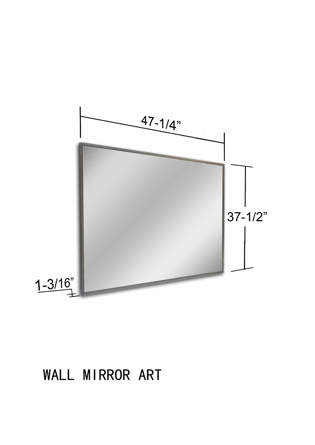 Belleview Silver Gray Iron Mirror