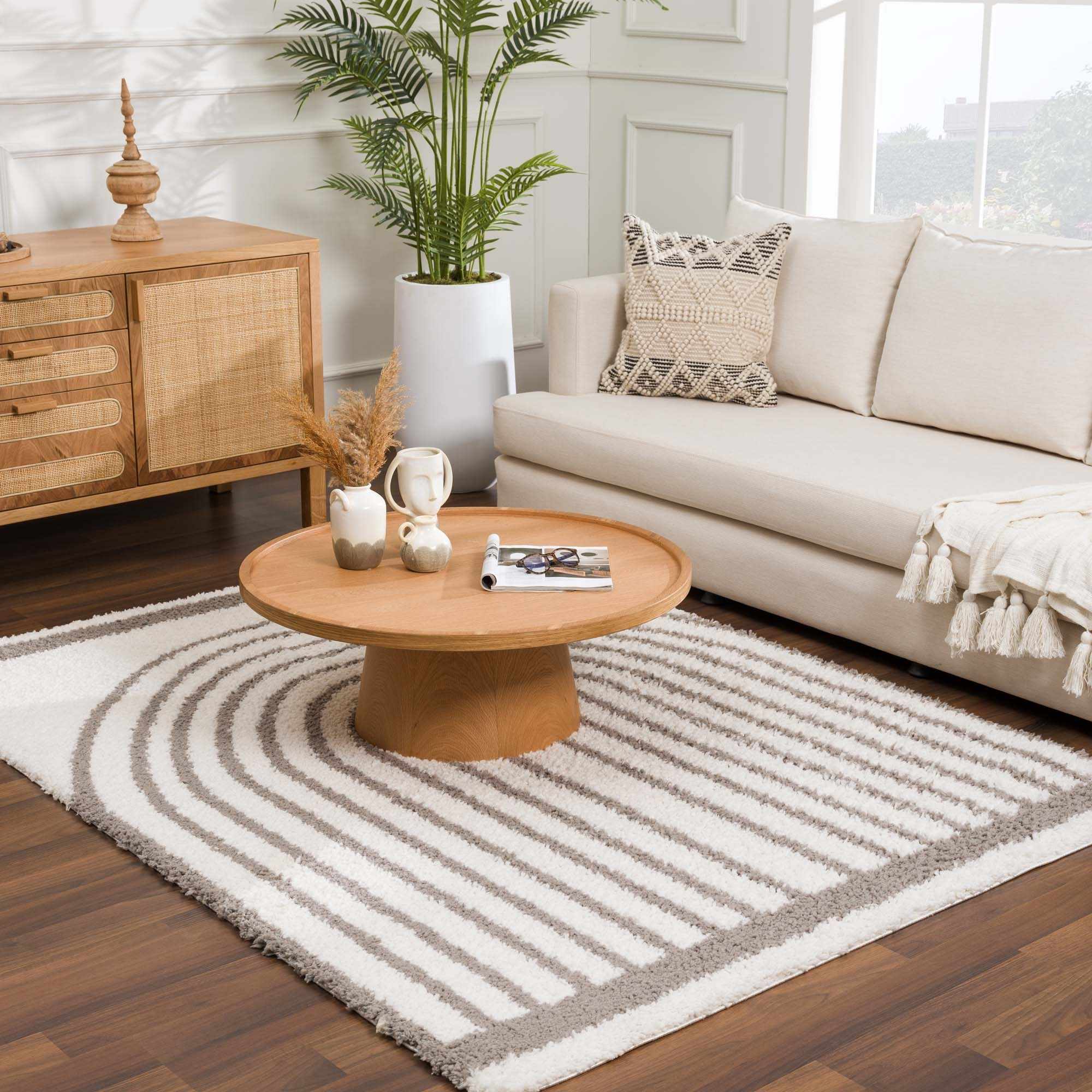 Jola Taupe Area Rug - Clearance