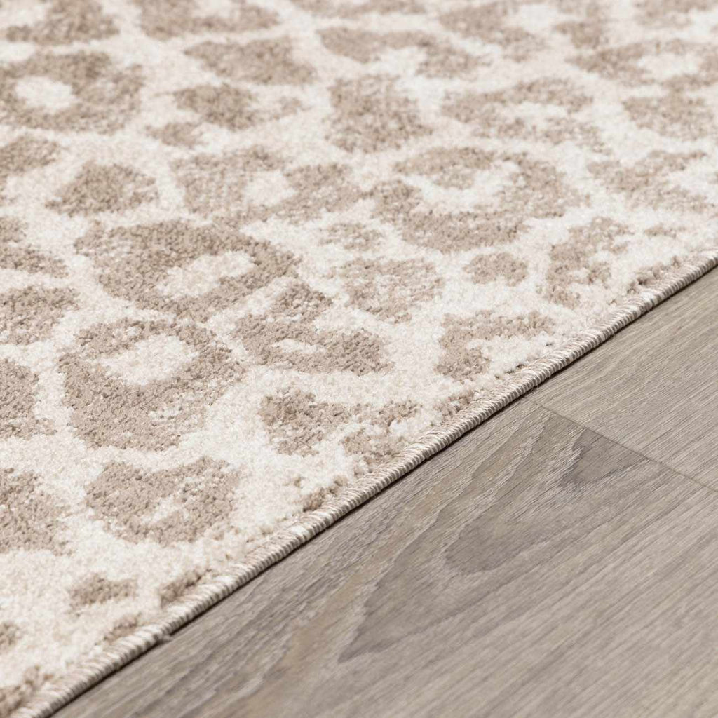 Tan Bonhill Leopard Print Area Rug