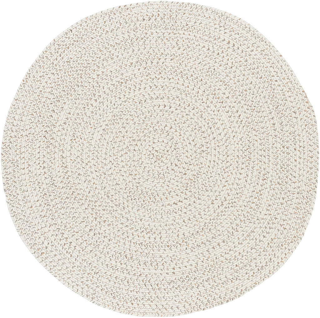 Beige Braided Faux Jute Outdoor Rug