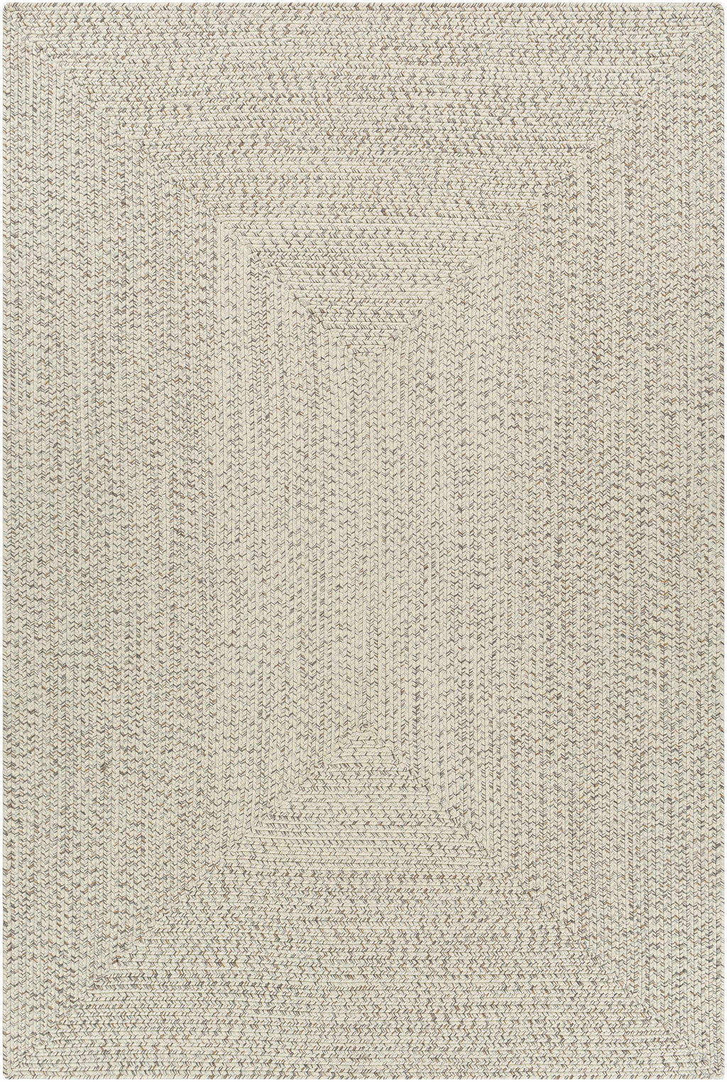 Beige Braided Faux Jute Outdoor Rug