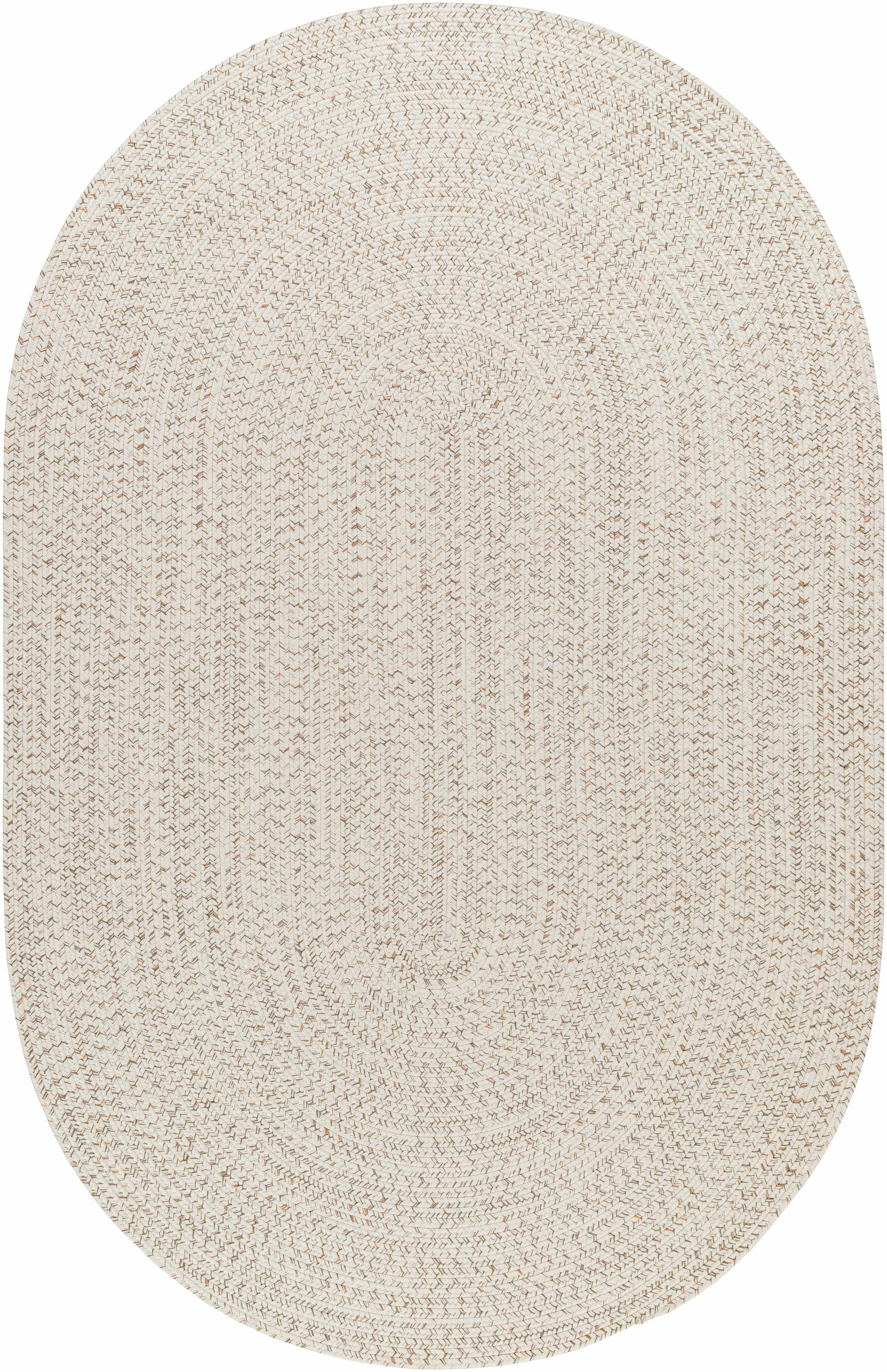 Beige Braided Faux Jute Outdoor Rug