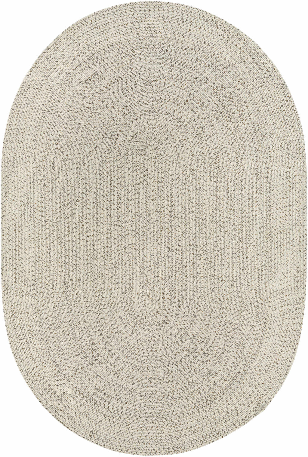 Beige Braided Faux Jute Outdoor Rug