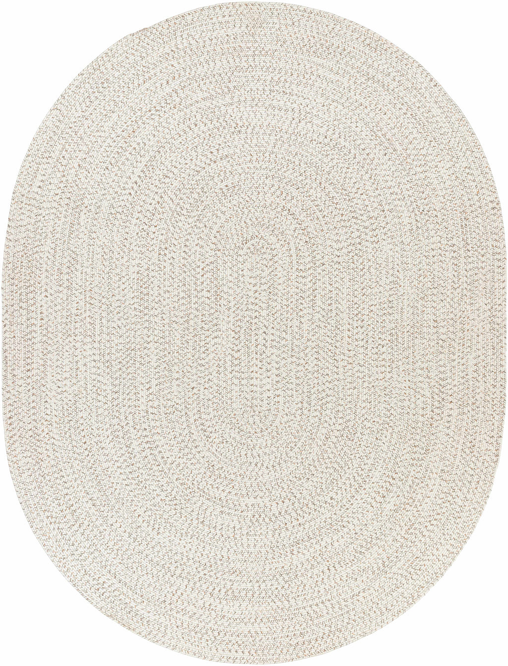 Beige Braided Faux Jute Outdoor Rug