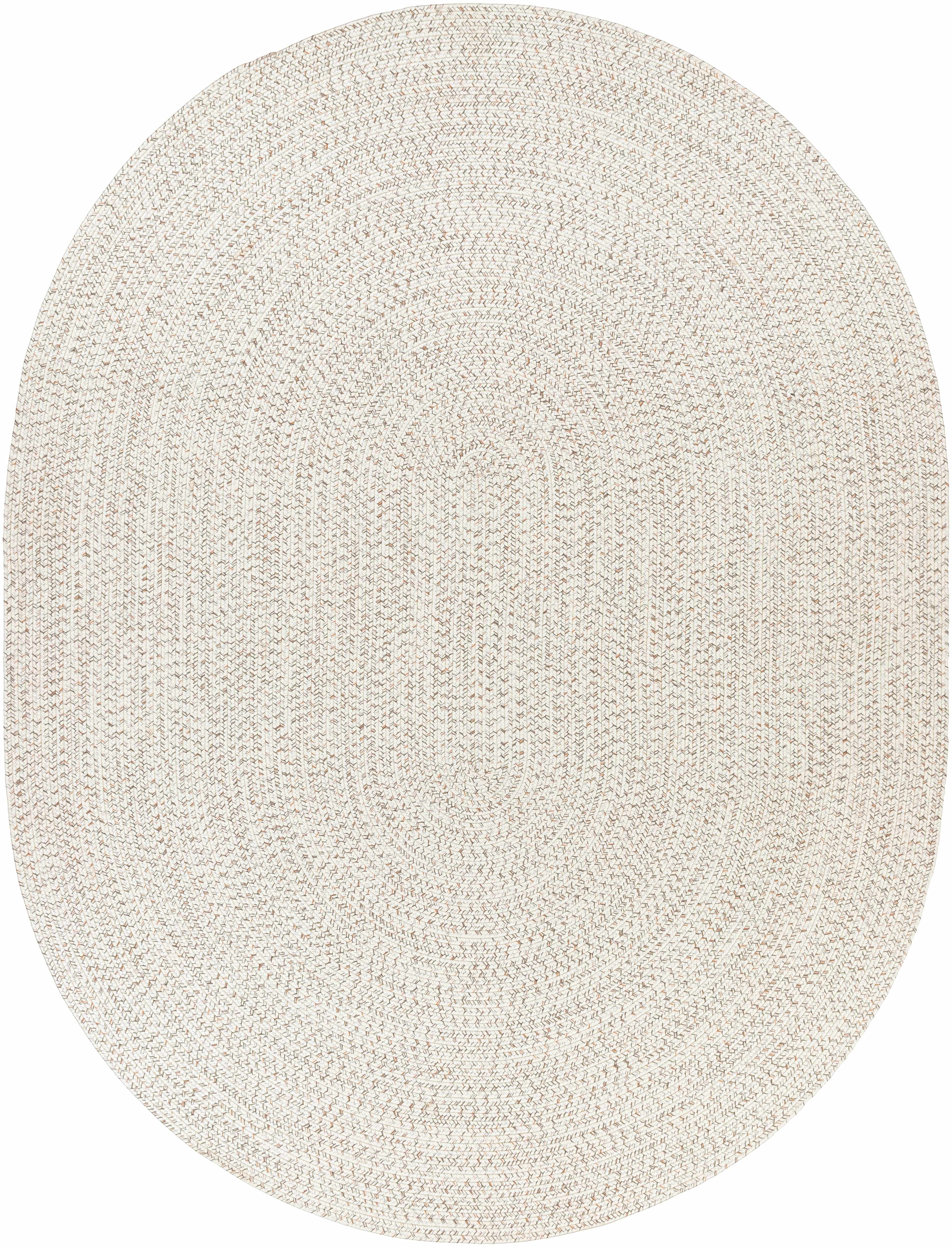 Beige Braided Faux Jute Outdoor Rug