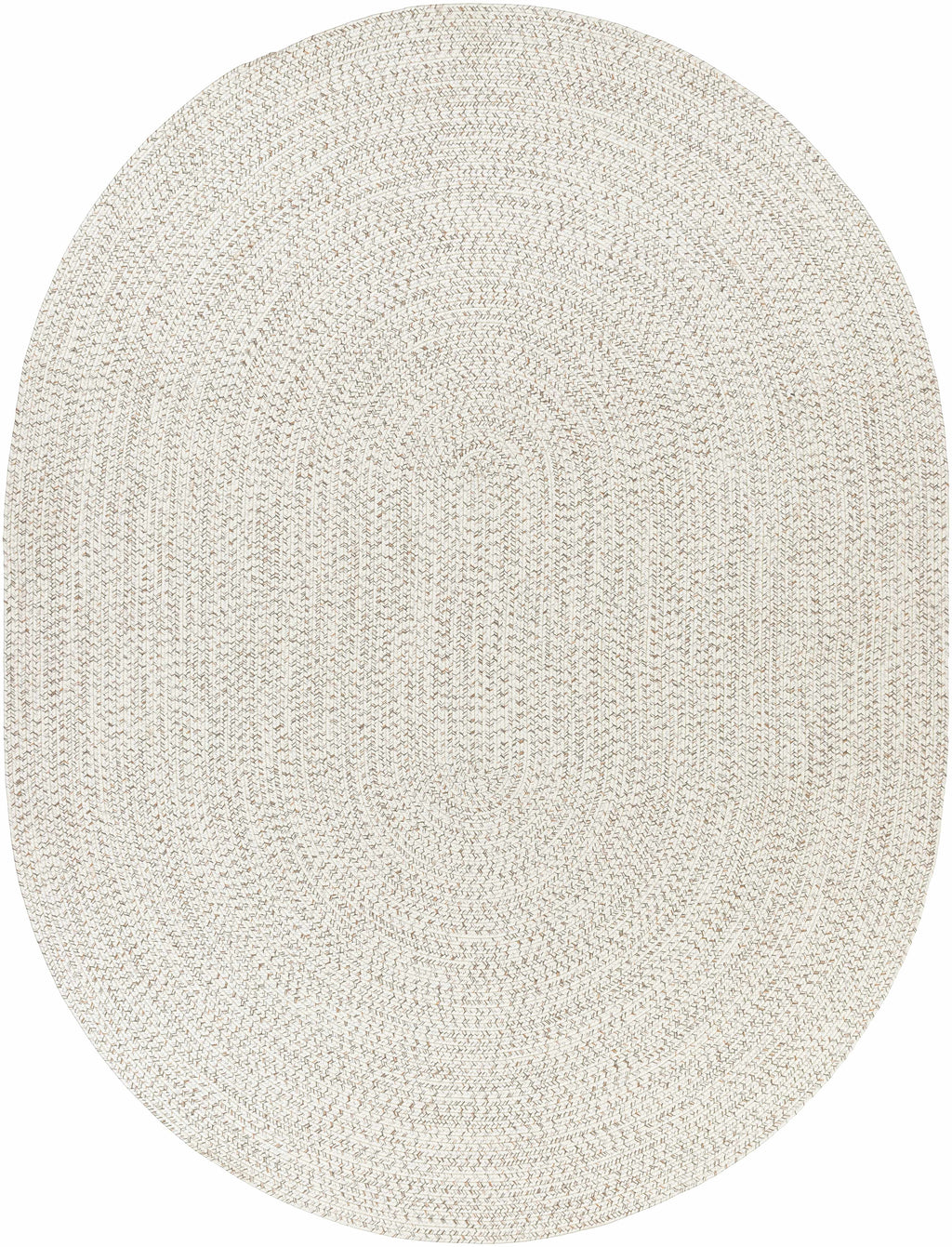 Beige Braided Faux Jute Outdoor Rug