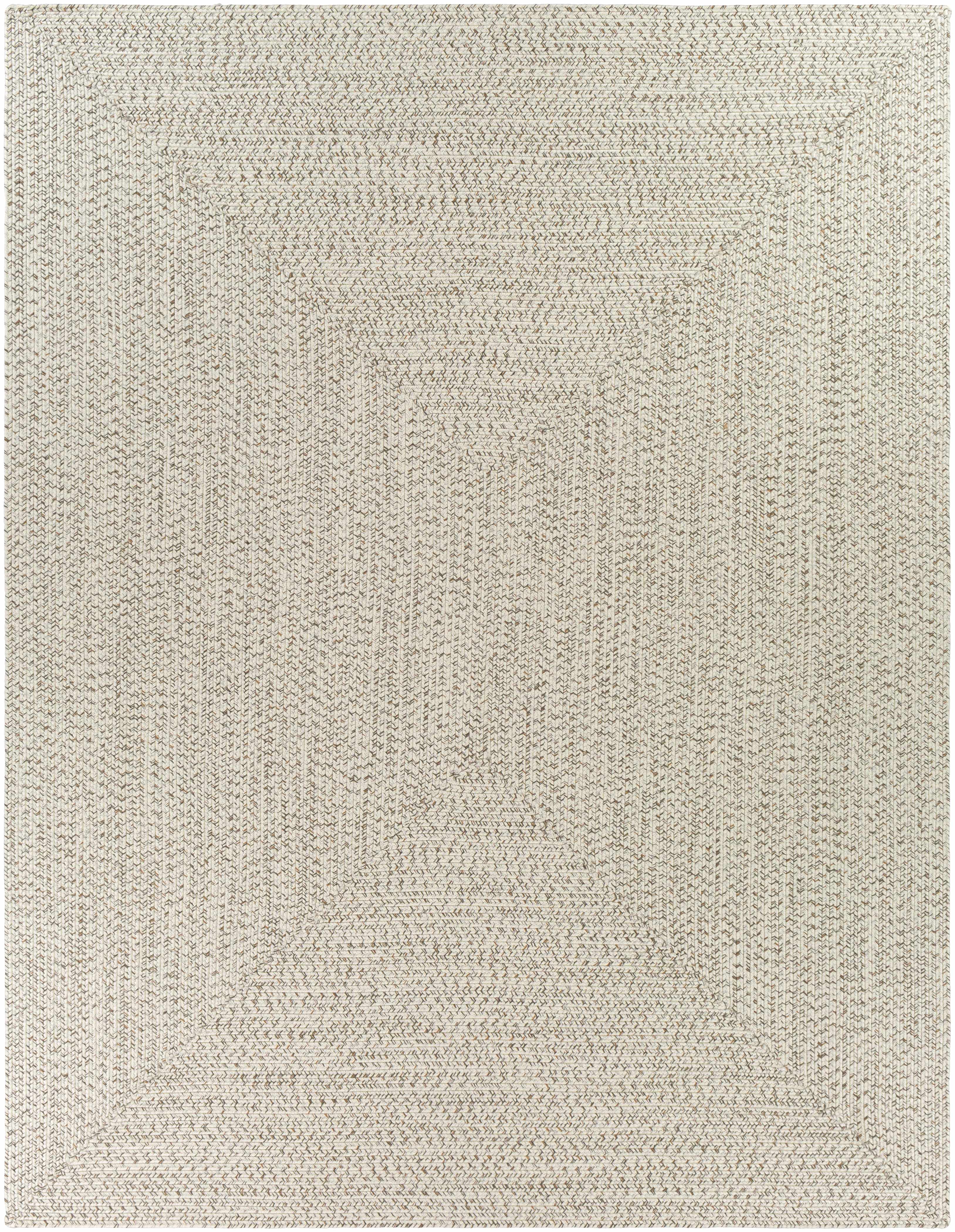 Beige Braided Faux Jute Outdoor Rug