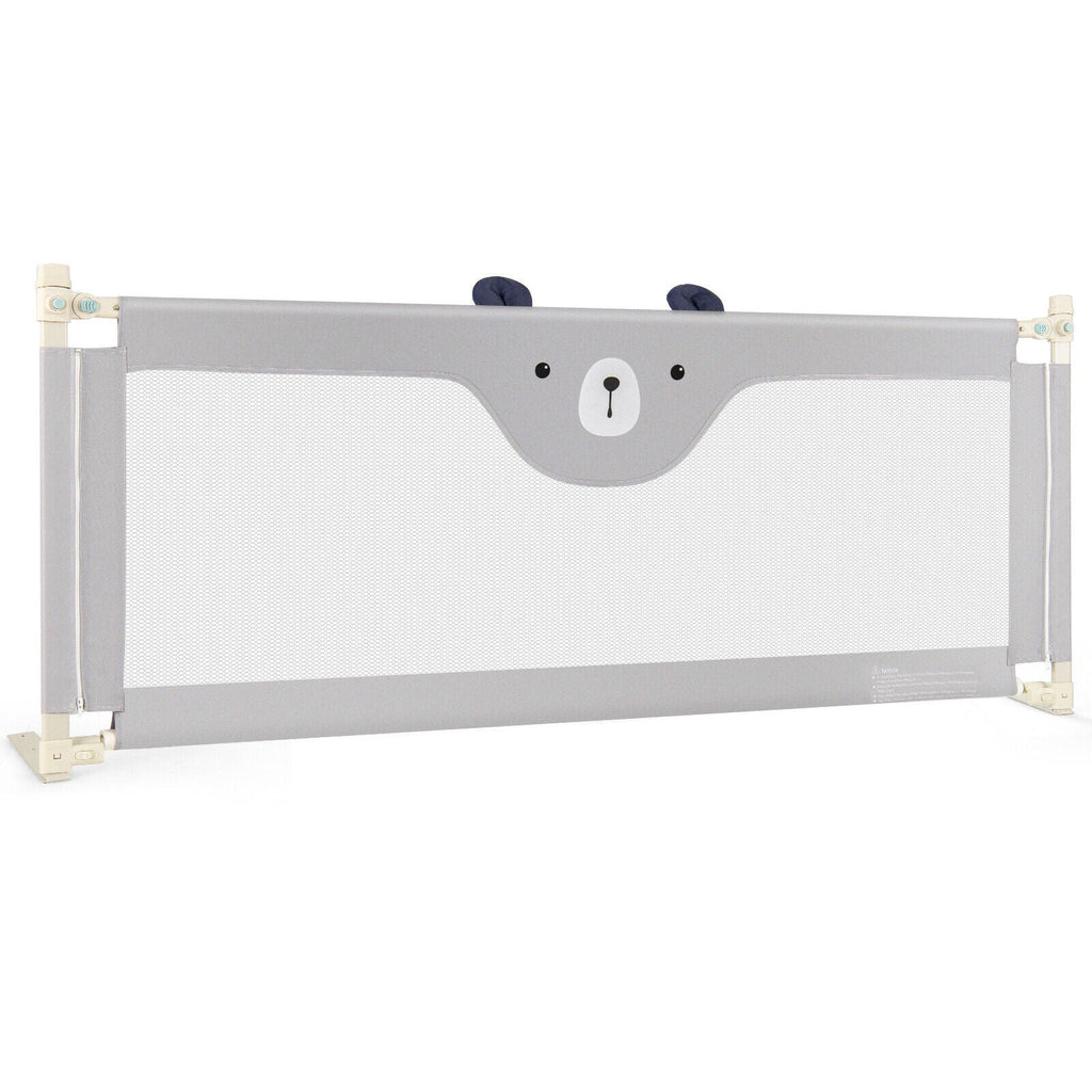 Vertical Lifting Baby Bedrail Guard with Double Safety Child Lock