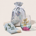Bold But Not Old Gift Set | Wine Glass & Better with Age Socks in Gift Bag | Ready to Gift!