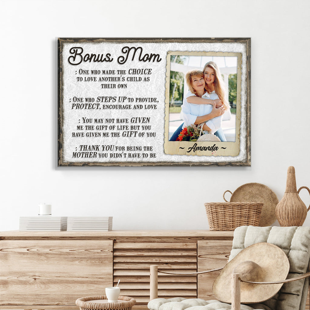 Bonus Mom Customized Sign