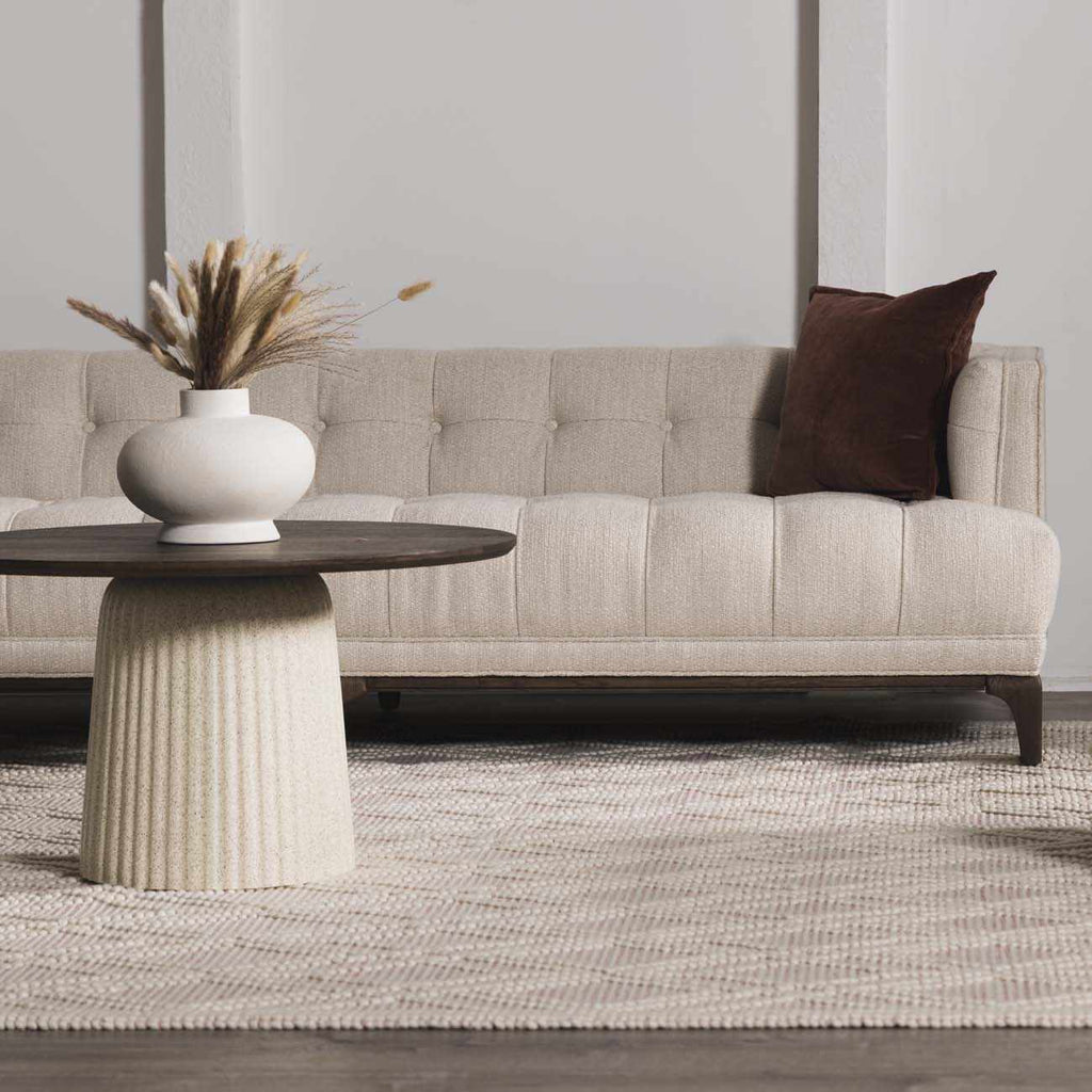 Ramsbury Soft Pink Wool Rug - Clearance