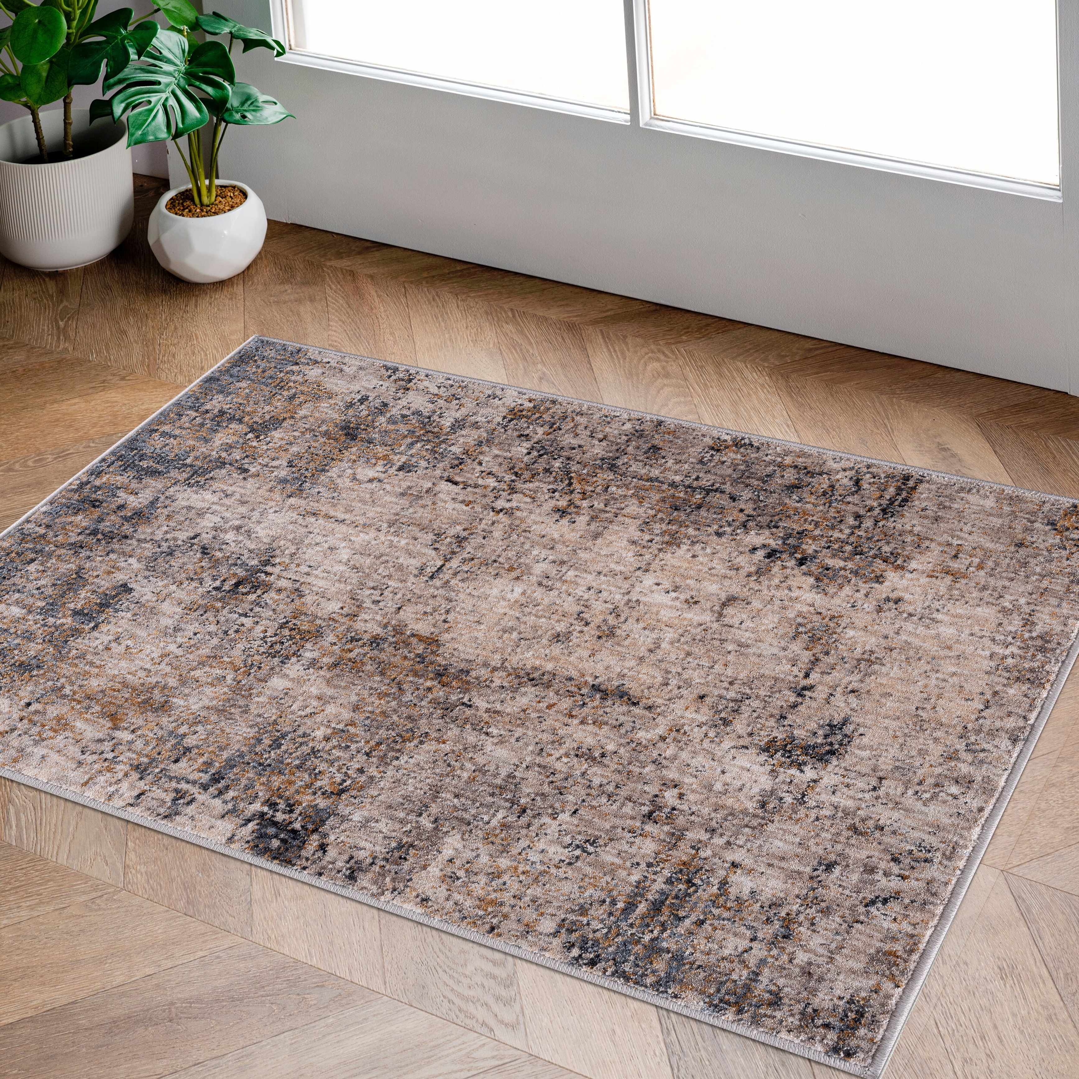 Odell Abstract Luxe Fringe Rug - Clearance
