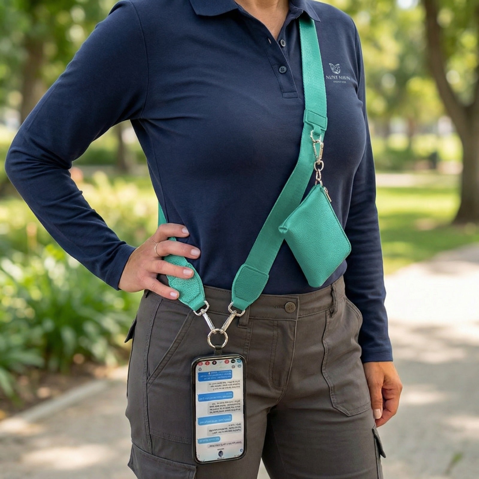 Clip & Go Strap w/RFID Pouch Solid