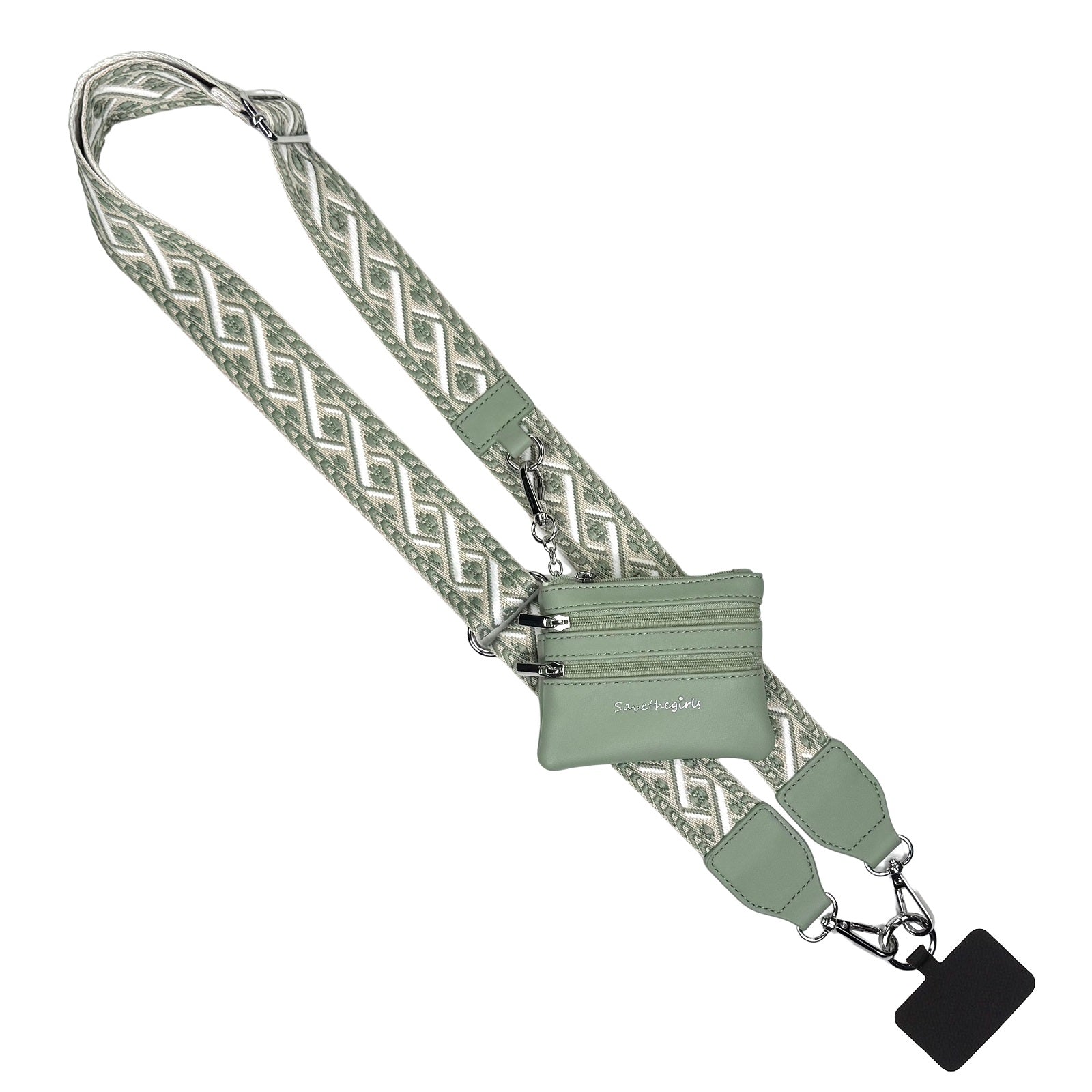 Clip & Go Strap w/Zippered Pouch XOXO