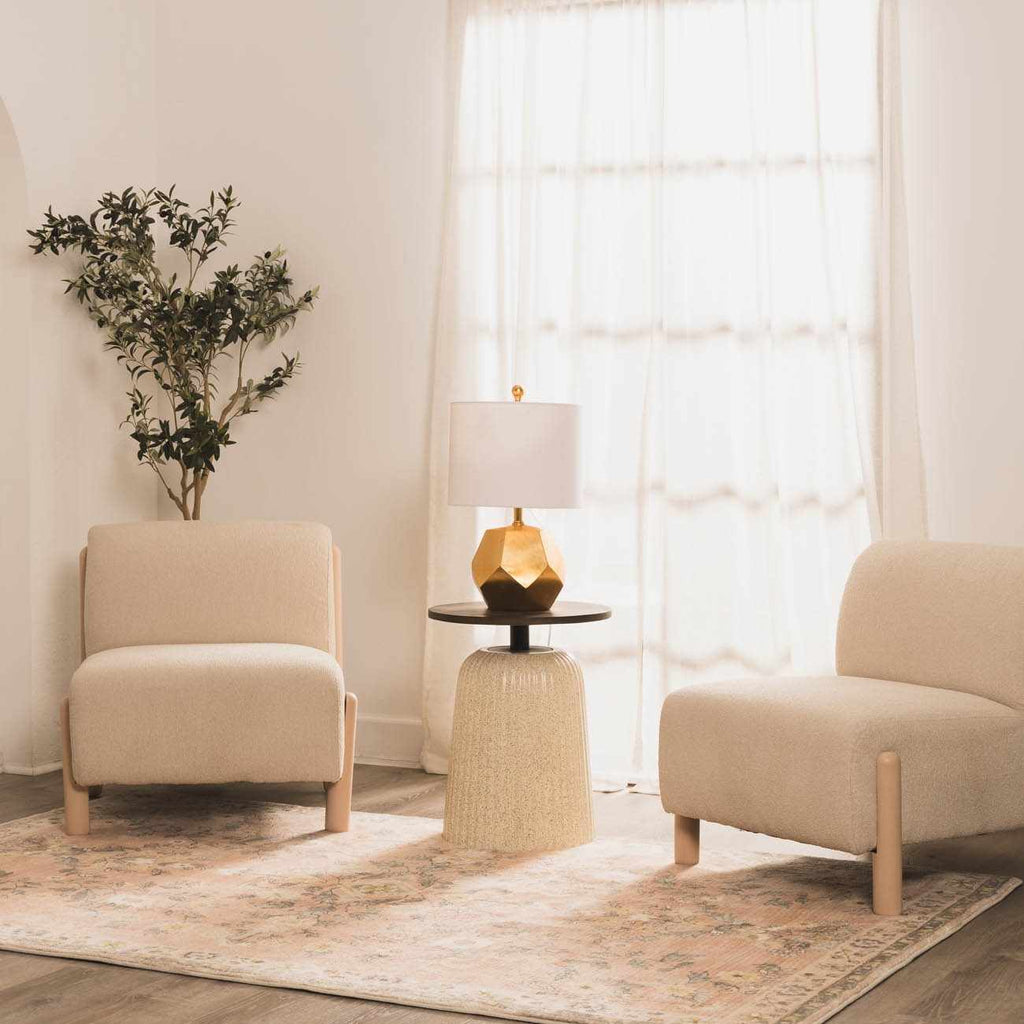 Coleford Gold Geometric Table Lamp - Clearance
