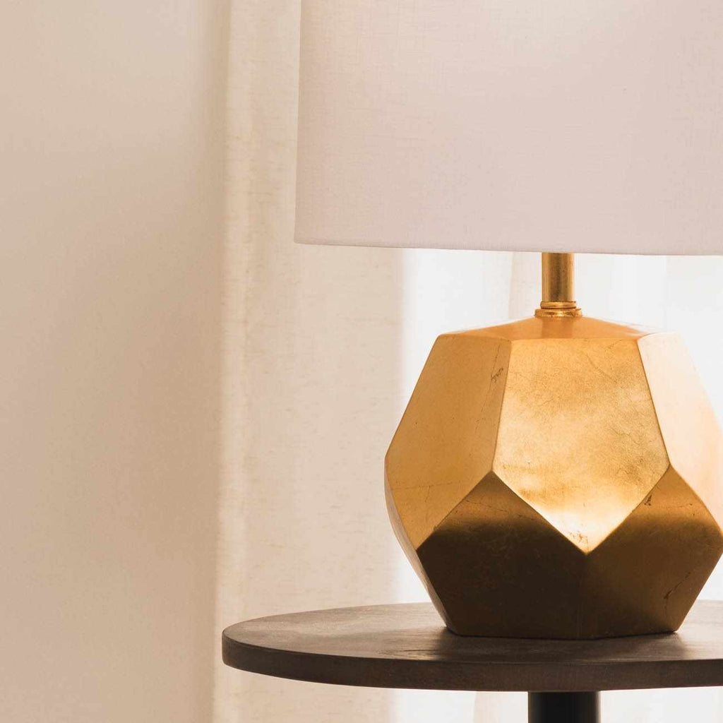 Coleford Gold Geometric Table Lamp - Clearance