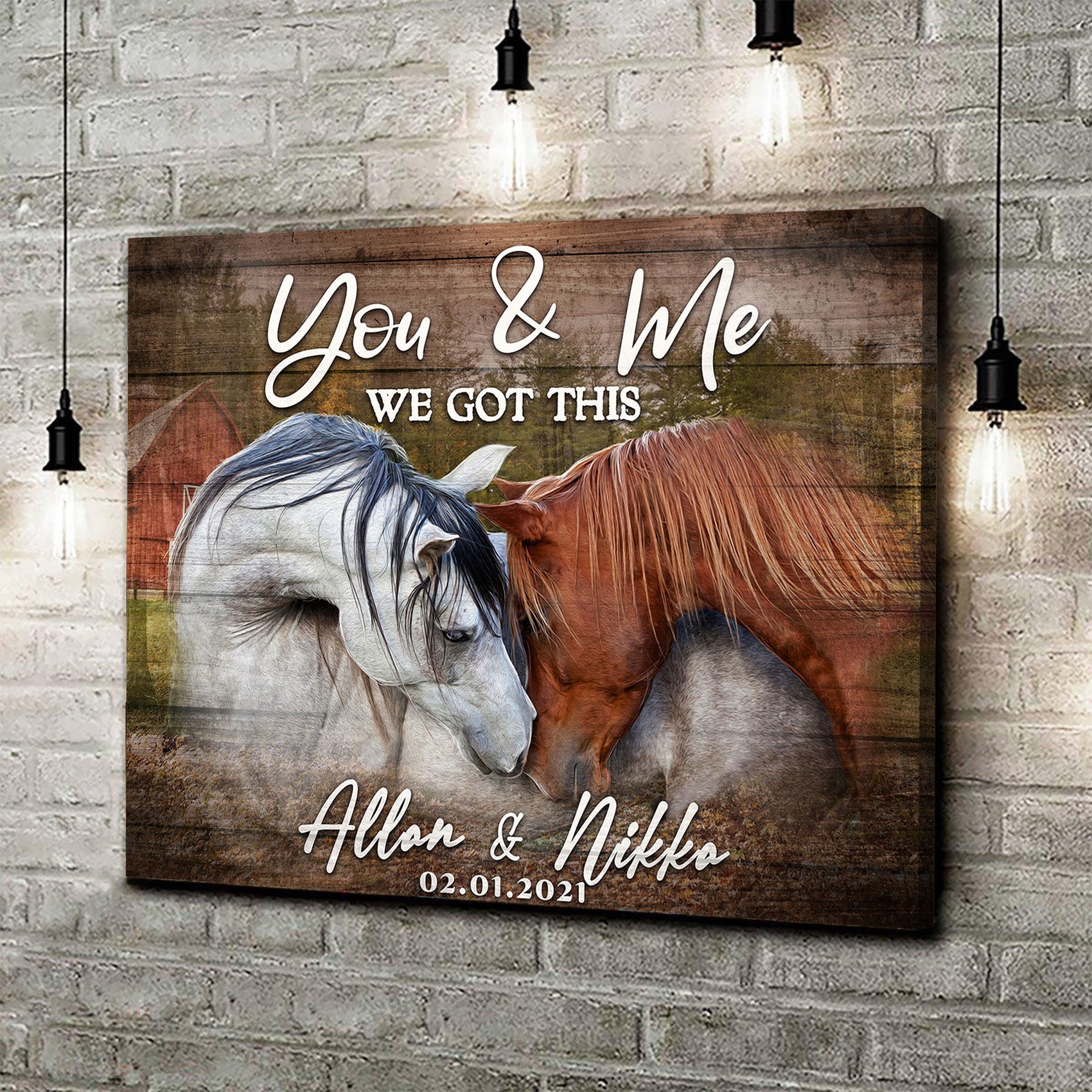 We Got This Couple Horse Sign