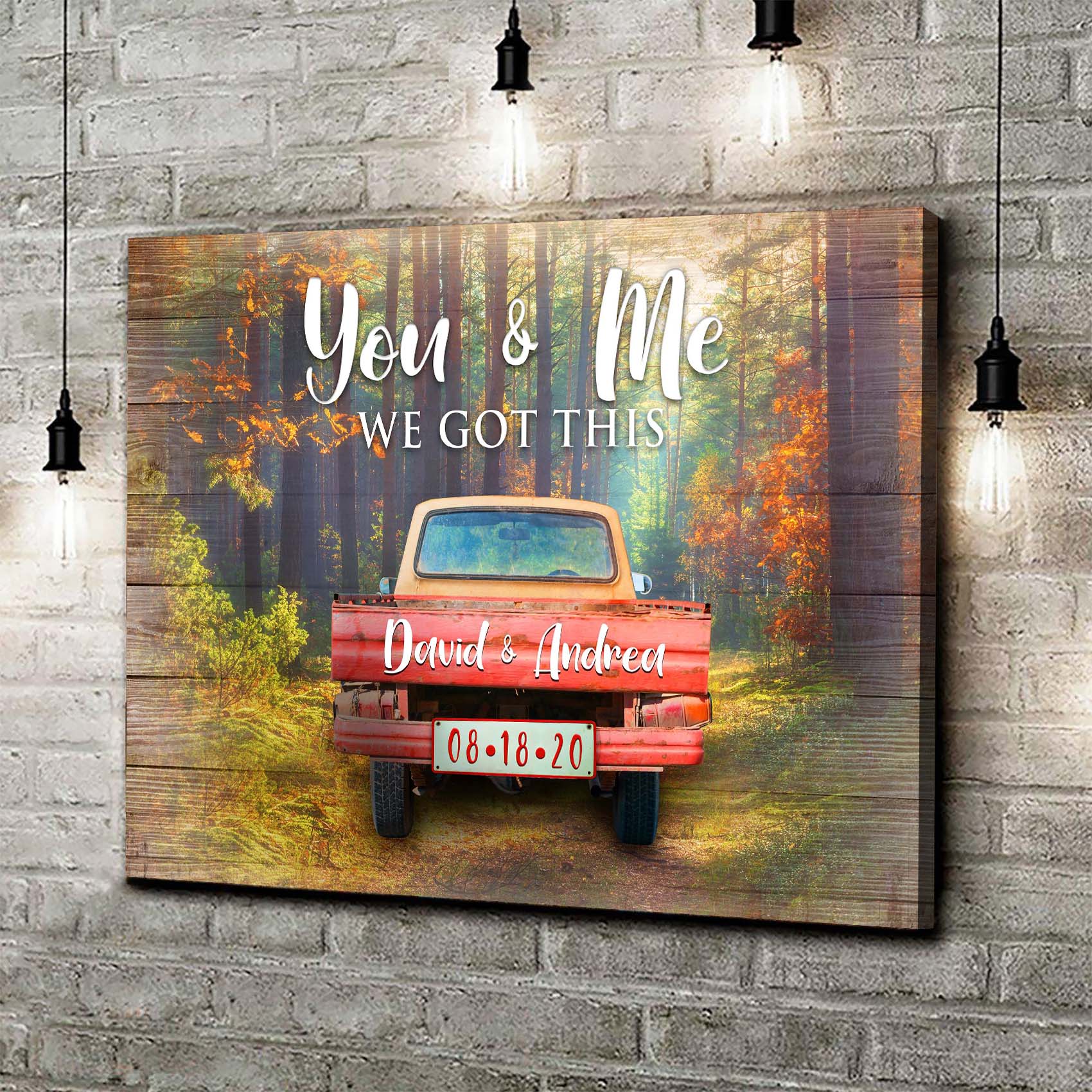 We Got This Couple Red Truck Sign
