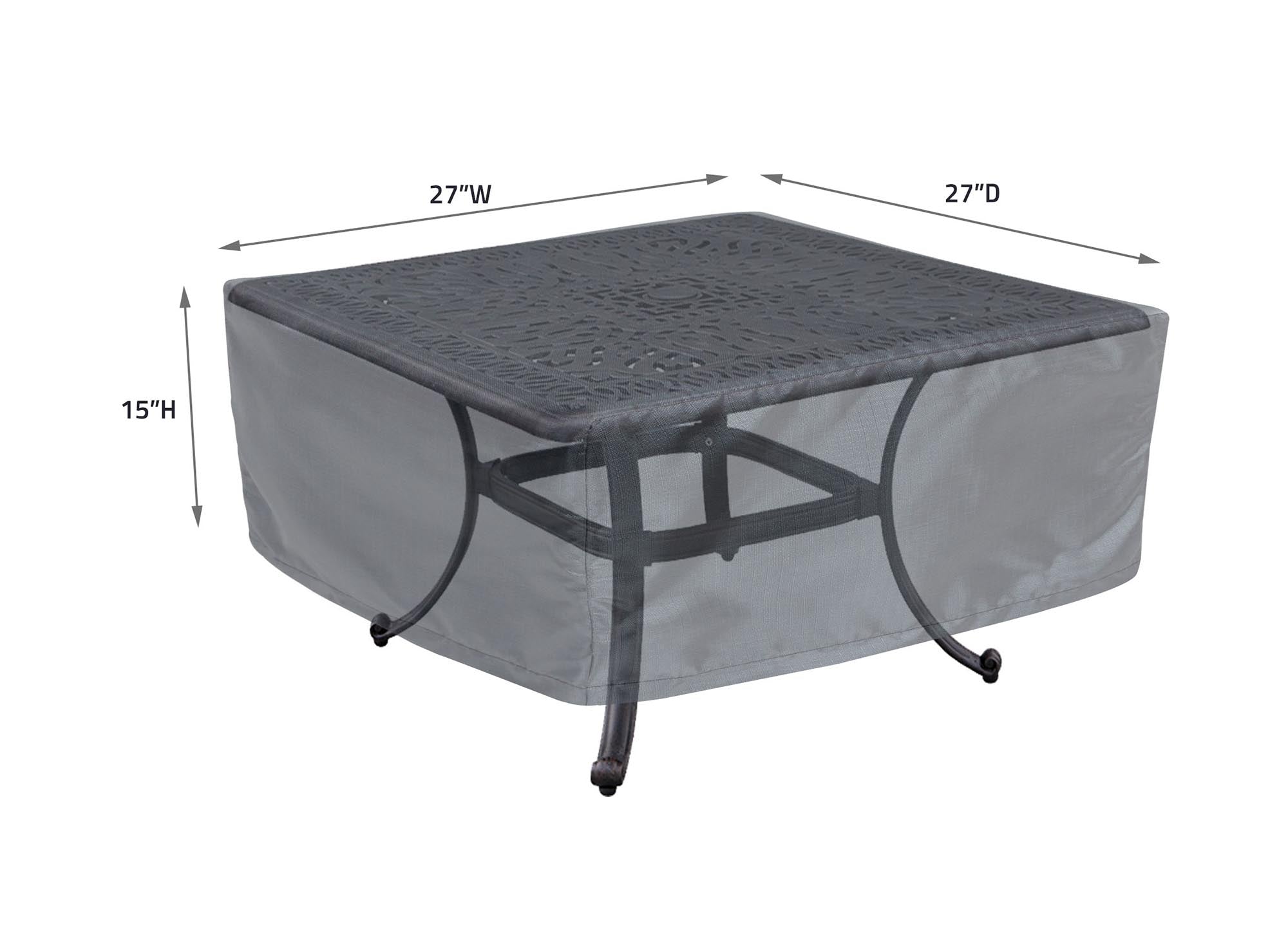 Occasional Table Square/Round 24-26 - 27''Wx27''Dx15''H - Mercury