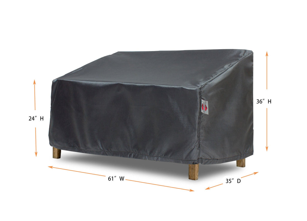 love Large Cover - 62.5" W x 35" D x 24''/36" H - Mercury
