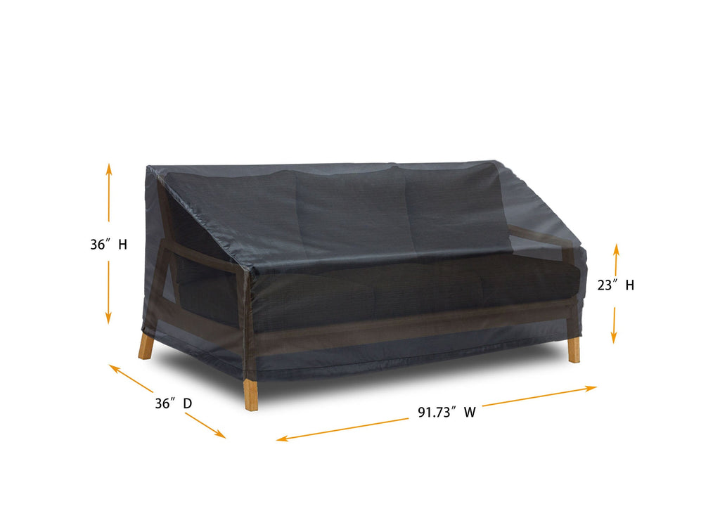 Large Sofa Cover - 91.73" W x 36" D x 23" (F)/36" (B)H - Mercury