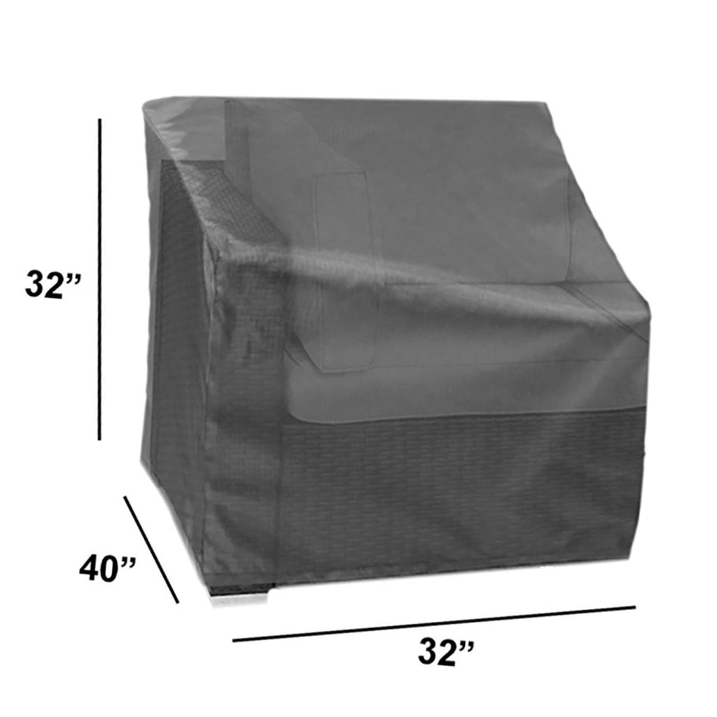 Modular Cover Left End - 32"Wx40"Dx32"H - Mercury