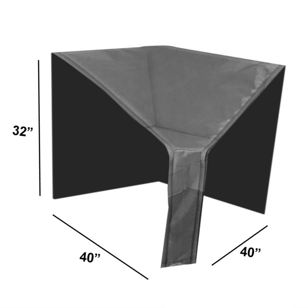 Modular Cover Straight Corner - 40"Wx40"Dx32"H - Mercury