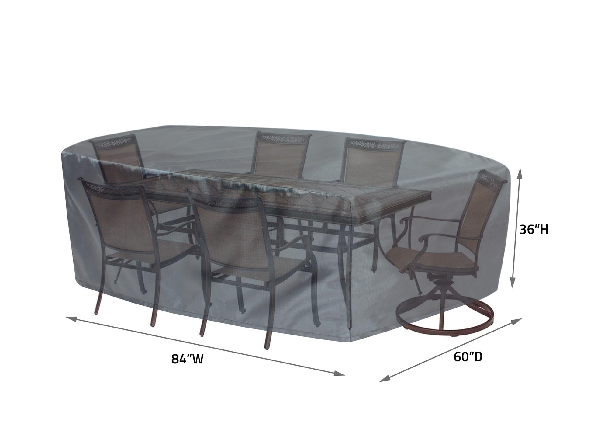 Shield Mercury Cover for 586 Fits Small Oval/Rectangle Table& Chairs