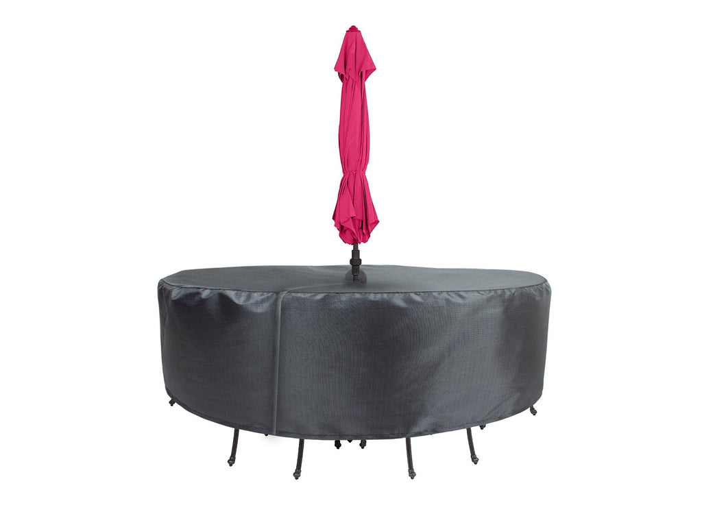 Round/Square Table Chair Cover 60" Velcro - DIA108"x36" - Mercury
