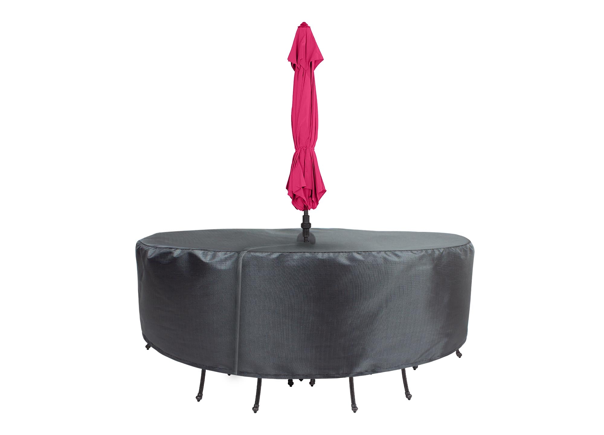 Round/Square Table Chair Cover 60" Velcro - DIA108"x36" - Mercury