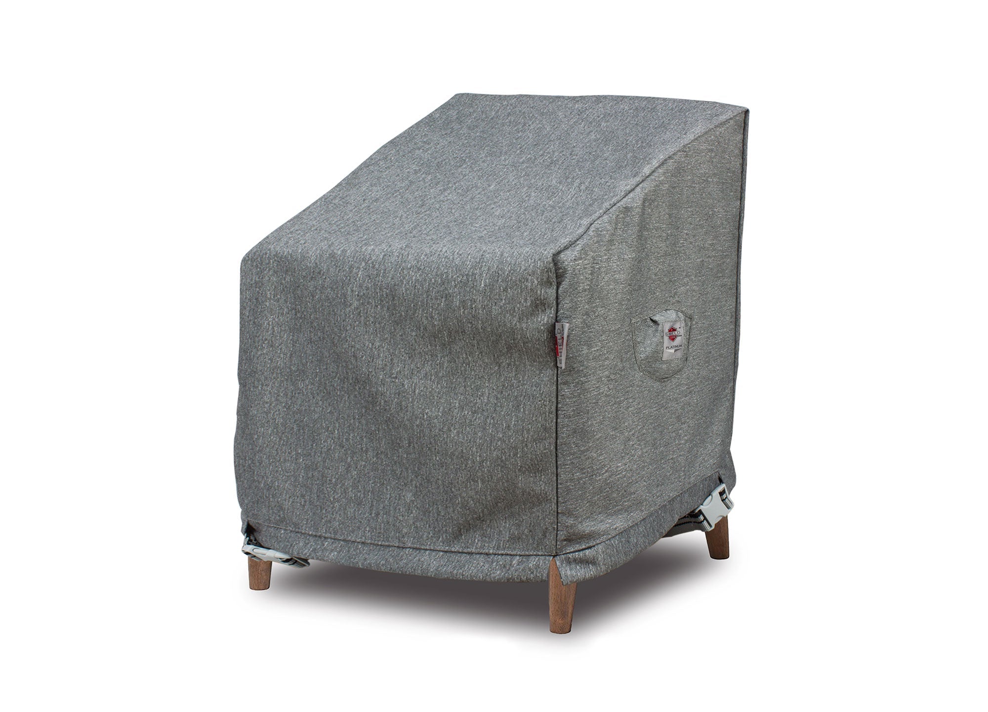 Premium Heavy-Duty High Back Club Chair Cover - 3-Layer Water & UV-Resistant, Platinum Series, 32"W x 34"D x 27"/39.5"H