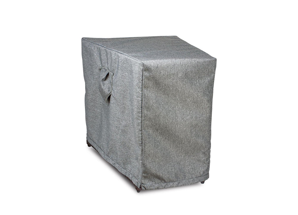 Premium Heavy-Duty Circular Accent Table Cover, Platinum Series, 15.5"(F)/26"(B)W x  31.5"D x 24.5H
